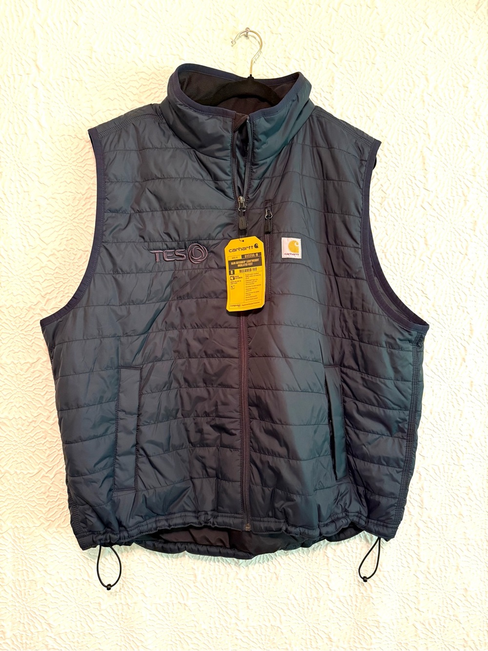 NWT Carhartt Rain Defender Lightweight Insulated Vest, Navy, 2XL